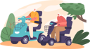 پیش‌نمایش فایل elderly-couple-riding-electric-scooter-10036346 از پک افراد