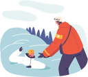 پیش‌نمایش فایل heroic-rescuers-save-stranded-victim-in-icy-mountain-10036352 از پک افراد