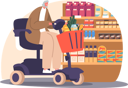 پیش‌نمایش فایل independent-senior-woman-making-purchases-10036349 از پک افراد