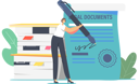 پیش‌نمایش فایل lawyer-female-signing-on-certificate-4380446 از پک کسب و کار ۱