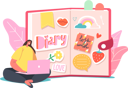 پیش‌نمایش فایل love-diary-4383090 از پک ورزش و سرگرمی‌ها