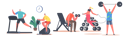 پیش‌نمایش فایل people-workout-in-gym-4383092 از پک ورزش و سرگرمی‌ها