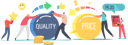 پیش‌نمایش فایل price-and-quality-balance-4380789 از پک کسب‌وکار ۳
