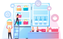 پیش‌نمایش فایل people-put-semi-finished-products-in-refrigerator-4393895 از پک غذا و نوشیدنی ۳
