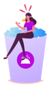 پیش‌نمایش فایل woman-eating-spicy-or-hot-meal-4393878 از پک غذا و نوشیدنی ۳