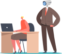 پیش‌نمایش فایل boss-controlling-employees-through-video-call-chat-4380684 از پک کسب و کار ۲