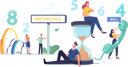 پیش‌نمایش فایل tired-and-bored-people-too-long-waiting-in-office-hall-4387879 از پک کسب و کار و امور مالی ۱
