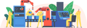 پیش‌نمایش فایل assembly-line-with-robotic-arms-4382953 از پک صنعتی