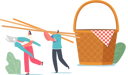 پیش‌نمایش فایل people-carry-straw-weaving-picnic-basket-4382967 از پک صنعتی