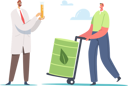 پیش‌نمایش فایل scientist-chemist-holding-glass-flask-with-liquid-eco-petrol-4382942 از پک صنعتی