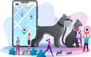 پیش‌نمایش فایل owners-use-gps-control-trackers-for-their-pets-4387763 از پک افراد با حیوانات