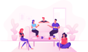 پیش‌نمایش فایل friends-celebrate-the-home-party-sitting-in-living-room-eating-pizza-and-drinking-tea-4393337 از پک خانواده و کودکان ۳