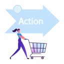 پیش‌نمایش فایل happy-woman-buyer-pushing-shopping-cart-4387976 از پک کسب و کار و امور مالی ۲