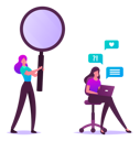 پیش‌نمایش فایل female-character-working-on-laptop-making-decision-for-purchasing-goods-4388359 از پک کسب‌وکار و امور مالی - نسخه 4
