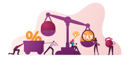 پیش‌نمایش فایل group-of-business-people-near-scales-with-tax-and-money-weight-4388154 از پک کسب‌وکار و مالی ۳