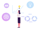 پیش‌نمایش فایل thoughtful-business-woman-with-glowing-light-bulb-over-4388167 از پک کسب‌وکار و مالی ۳