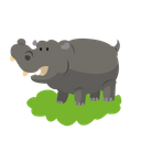 پیش‌نمایش فایل hippopotamus-18 از پک آیکون حیوان بانمک