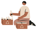 پیش‌نمایش فایل man-avoiding-plastic-bottle-10257251 از پک سبک زندگی اکو