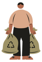 پیش‌نمایش فایل man-holding-recycle-bag-10257242 از پک سبک زندگی اکو