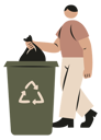 پیش‌نمایش فایل man-throwing-garbage-in-dustbin-10257247 از پک سبک زندگی اکو