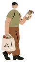 پیش‌نمایش فایل man-using-eco-friendly-product-10257241 از پک سبک زندگی اکو