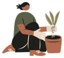 پیش‌نمایش فایل woman-planting-plant-10257244 از پک سبک زندگی اکو