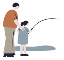 پیش‌نمایش فایل father-and-daughter-fishing-10261340 از پک سرگرمی
