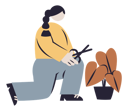پیش‌نمایش فایل girl-taking-care-of-plant-10261342 از پک سرگرمی