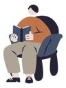 پیش‌نمایش فایل man-reading-book-10261344 از پک سرگرمی
