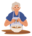 پیش‌نمایش فایل aged-woman-cooking-10261161 از پک جامعه سالخورده