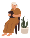 پیش‌نمایش فایل aged-woman-using-tablet-10261159 از پک جامعه سالخورده