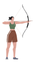 پیش‌نمایش فایل female-archery-player-10249639 از پک ورزش ها