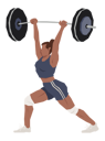 پیش‌نمایش فایل female-weightlifter-lifting-barbells-10249658 از پک ورزش ها