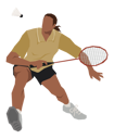 پیش‌نمایش فایل sport-man-playing-badminton-10249640 از پک ورزش ها