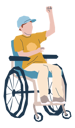 پیش‌نمایش فایل disabled-man-on-wheelchair-10250001 از پک تنوع و شمول