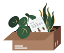 پیش‌نمایش فایل plant-delivery-box-10251879 از پک کسب‌وکار گیاه
