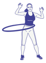 پیش‌نمایش فایل girl-doing-hula-hoop-10251695 از پک ورزش
