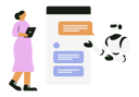 پیش‌نمایش فایل smart-ai-chat-bot-communicate-with-human-10864571 از پک هوش مصنوعی با بشریت