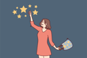 پیش‌نمایش فایل girl-collecting-stars-8390705 از پک مفهوم محور