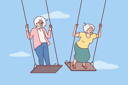 پیش‌نمایش فایل senior-people-enjoying-swings-8390706 از پک مفهوم محور