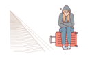 پیش‌نمایش فایل homeless-girl-sitting-on-travel-bag-8415436 از پک فعالیت افراد