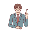 پیش‌نمایش فایل businessman-pointing-up-8416261 از پک مفهوم محور