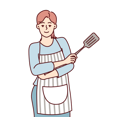 پیش‌نمایش فایل female-chef-doing-cooking-8416264 از پک مفهوم محور