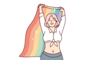 پیش‌نمایش فایل lgbt-girl-protesting-with-rainbow-flag-8416251 از پک مفهوم محور
