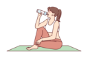 پیش‌نمایش فایل young-woman-drinking-water-after-yoga-8416253 از پک مفهوم محور
