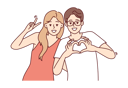 پیش‌نمایش فایل couple-giving-photo-pose-8419480 از پک فعالیت افراد