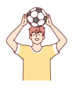 پیش‌نمایش فایل football-player-holding-football-8419492 از پک فعالیت افراد