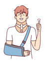 پیش‌نمایش فایل injured-boy-showing-thumb-up-8419485 از پک فعالیت افراد