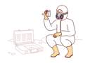 پیش‌نمایش فایل scientist-getting-chemical-sample-in-lab-8419474 از پک فعالیت افراد