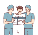 پیش‌نمایش فایل mental-hospital-nurse-holding-patient-8390715 از پک مفهوم کسب و کار